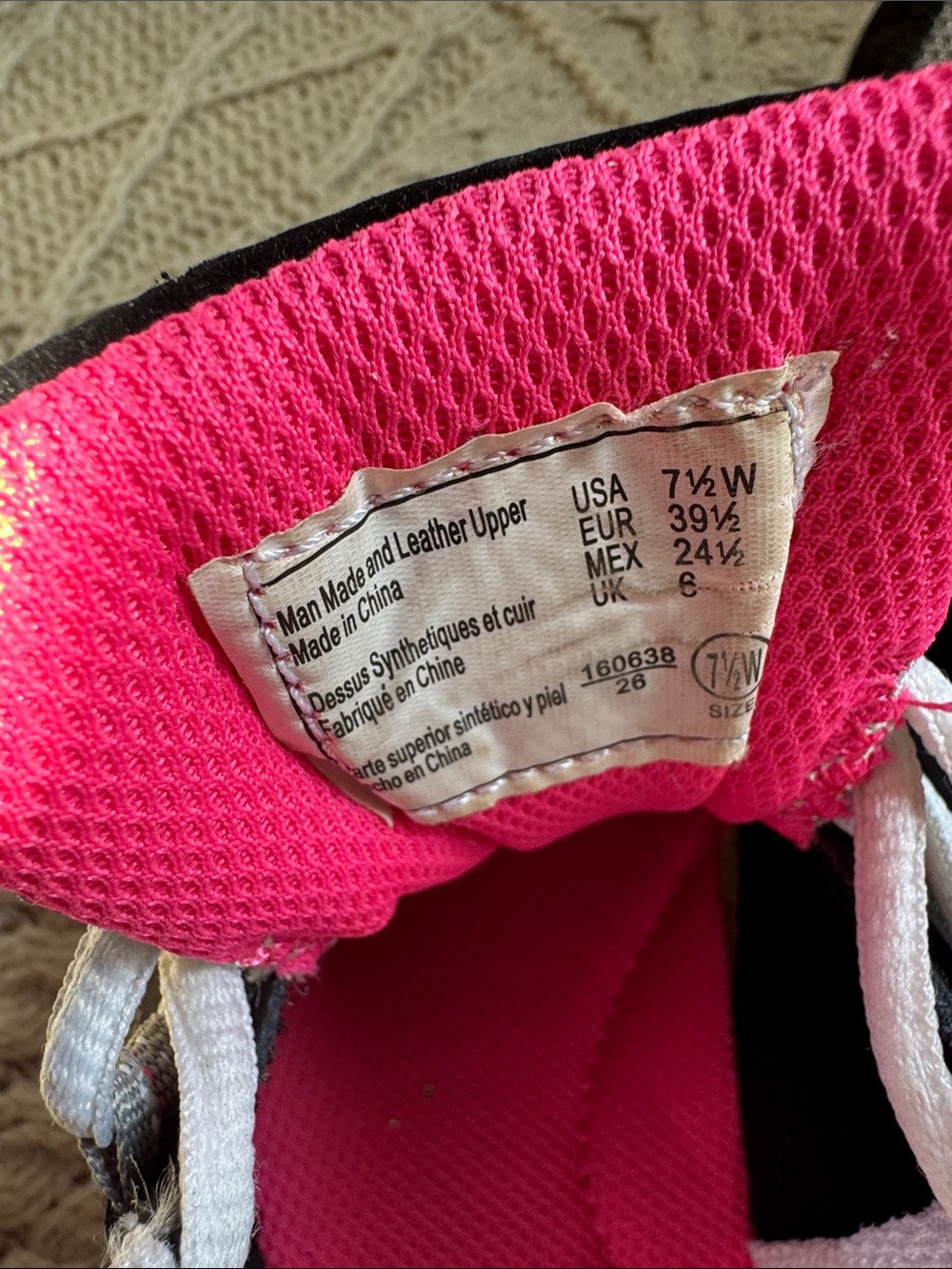 Champion Women's Black and Pink Athletic Sneakers with White Laces - Picture 2 of 5